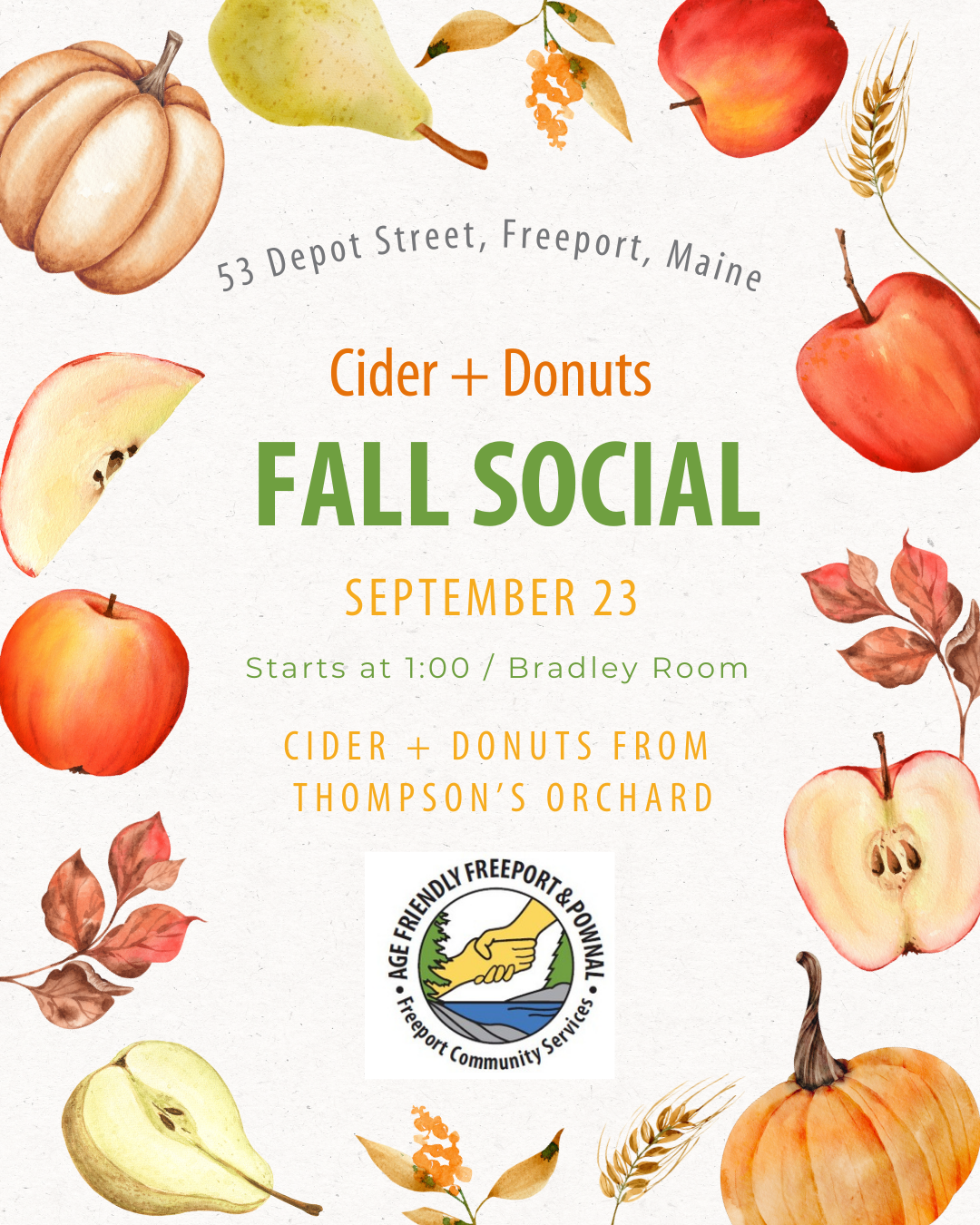 Cider + Donuts Fall Social
