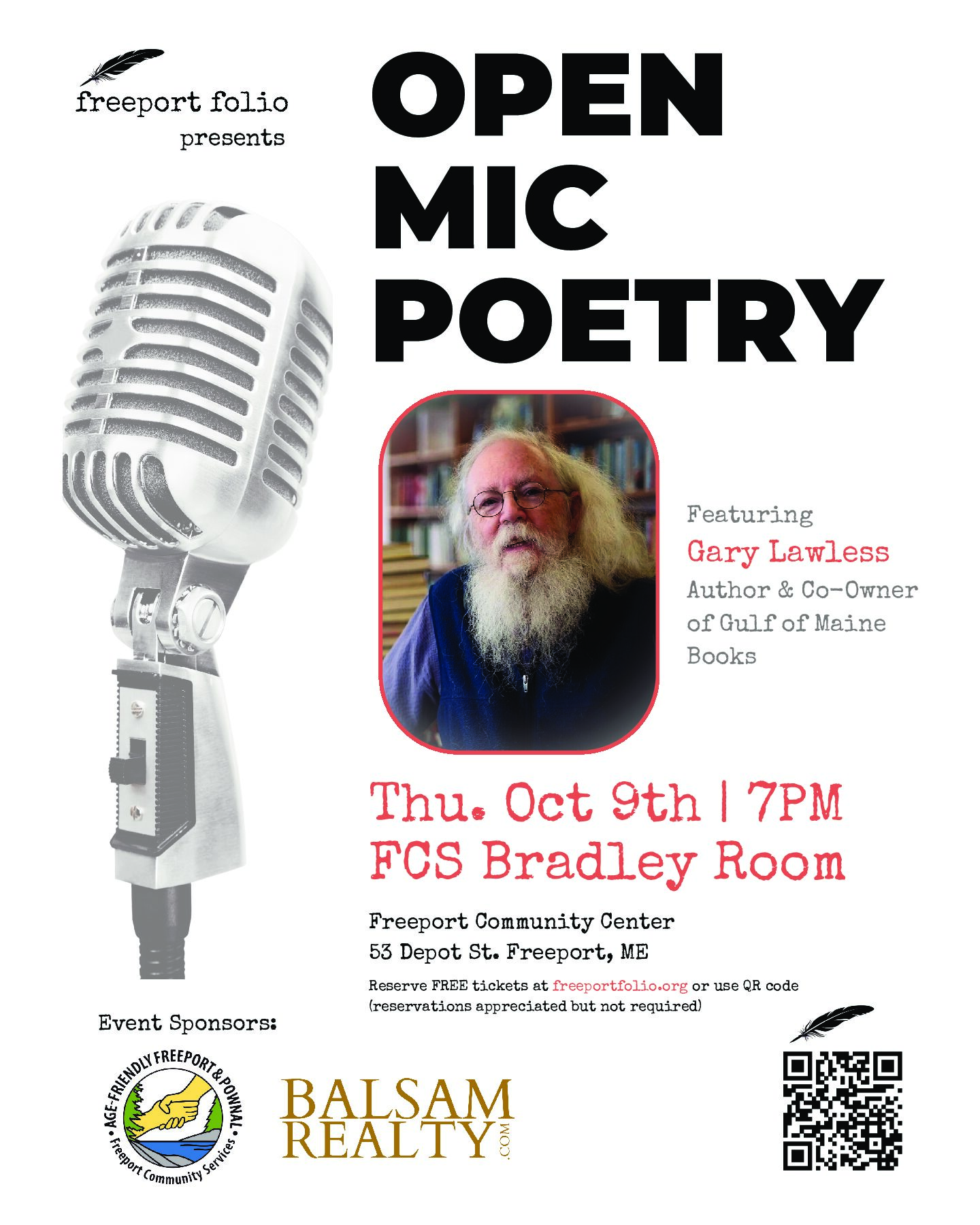 Freeport Folio Presents Open Mic Poetry