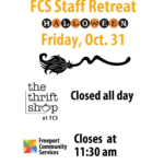 FCS Offices & Thrift Shop Closed for Staff Retreat