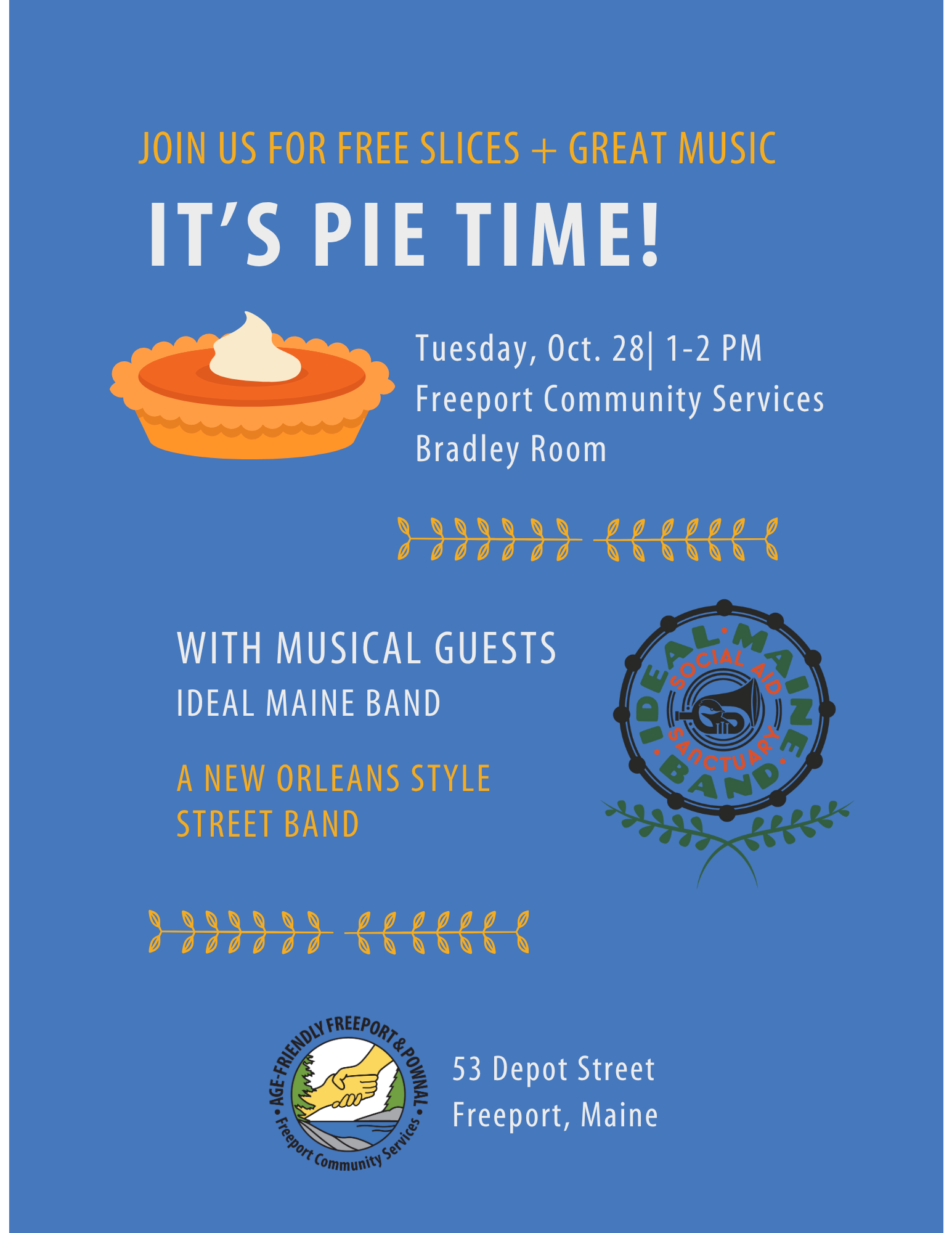 Pie Social with the Ideal Maine Band