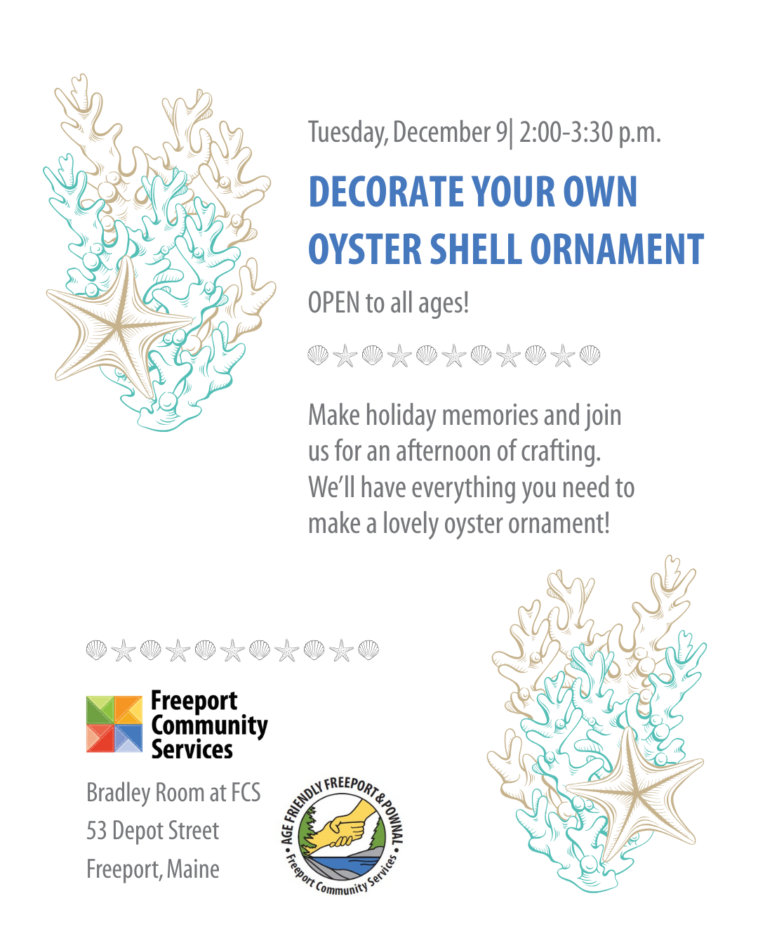 Make Your Own Oyster Shell Ornament