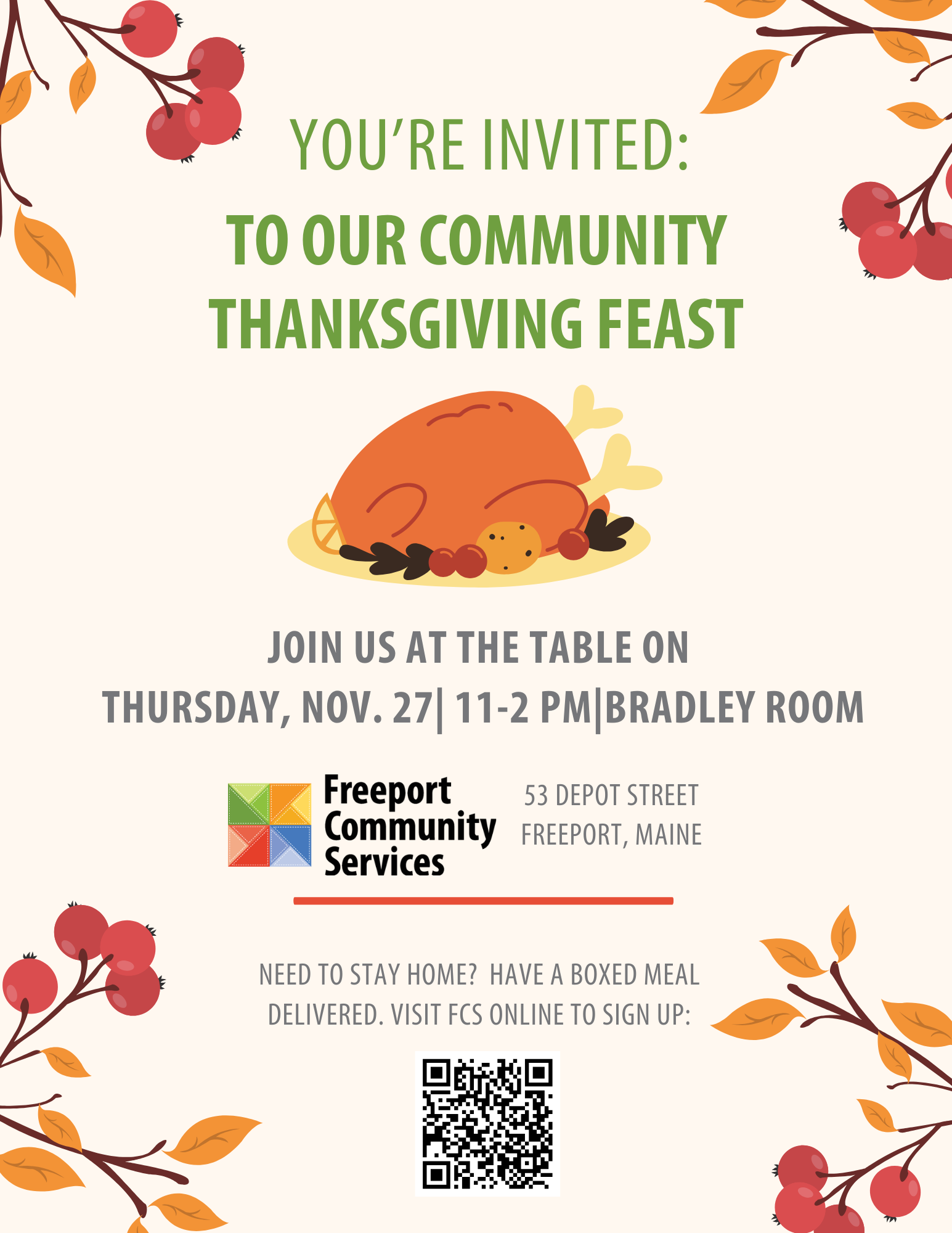 Community Thanksgiving Day Feast