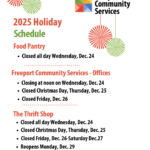 2025 Holiday Schedule
